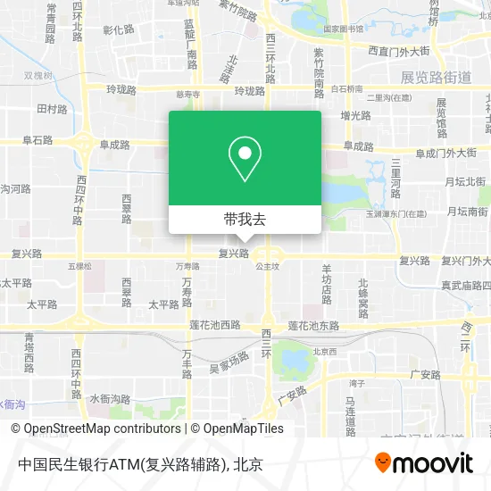 中国民生银行ATM(复兴路辅路)地图