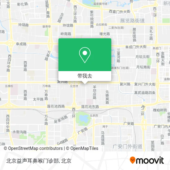 北京益声耳鼻喉门诊部地图