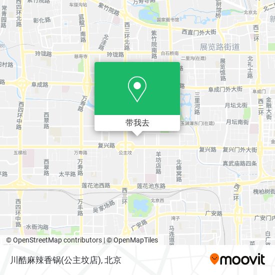 川酷麻辣香锅(公主坟店)地图