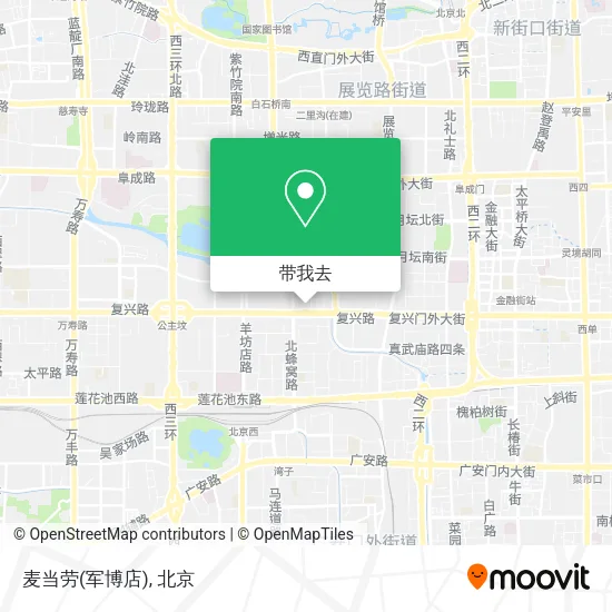麦当劳(军博店)地图