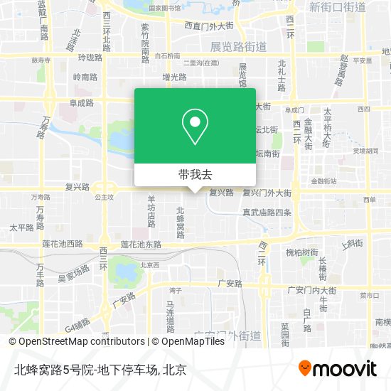 北蜂窝路5号院-地下停车场地图