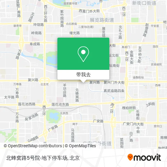 北蜂窝路5号院-地下停车场地图