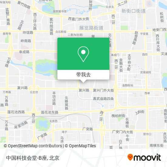 中国科技会堂-B座地图