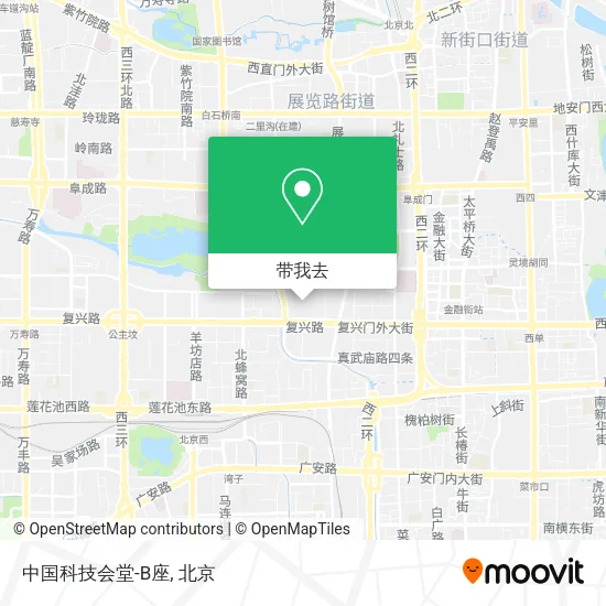 中国科技会堂-B座地图