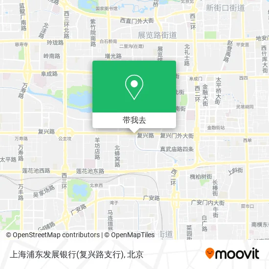 上海浦东发展银行(复兴路支行)地图