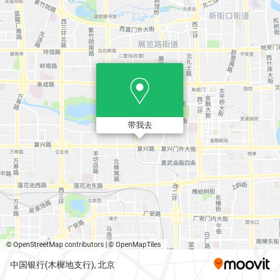 中国银行(木樨地支行)地图