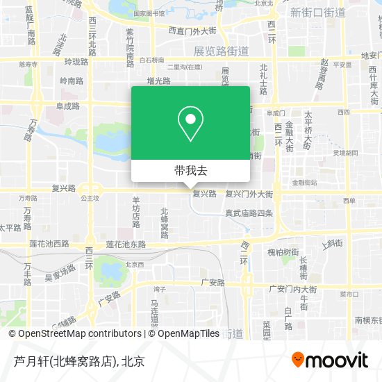 芦月轩(北蜂窝路店)地图