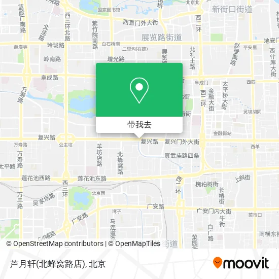 芦月轩(北蜂窝路店)地图