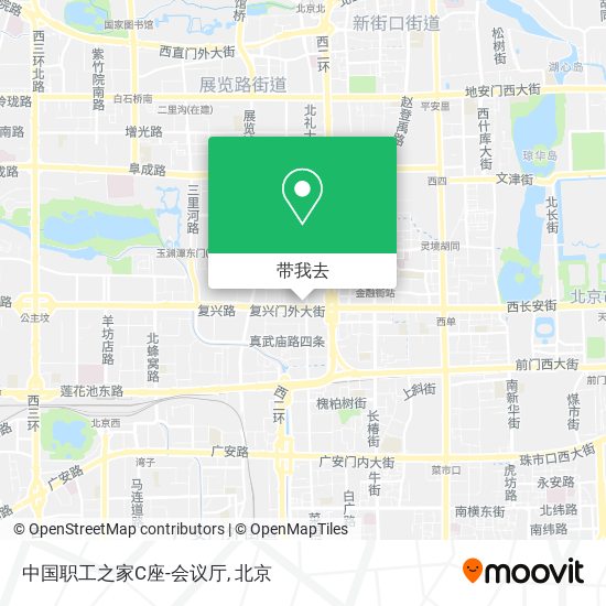 中国职工之家C座-会议厅地图