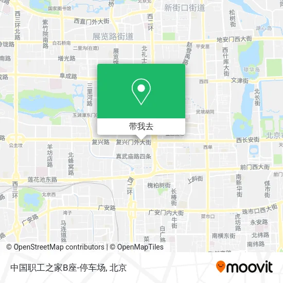 中国职工之家B座-停车场地图