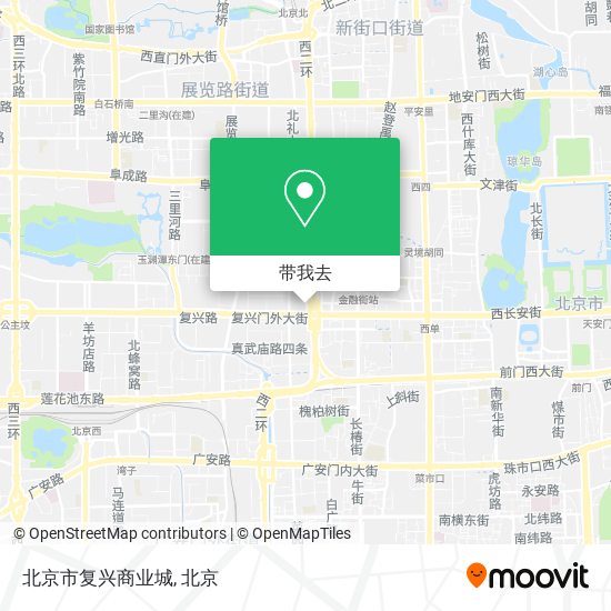 北京市复兴商业城地图