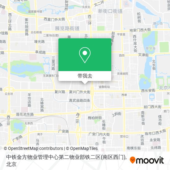 中铁金方物业管理中心第二物业部铁二区(南区西门)地图
