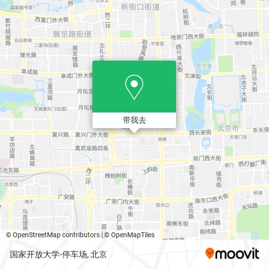 国家开放大学-停车场地图