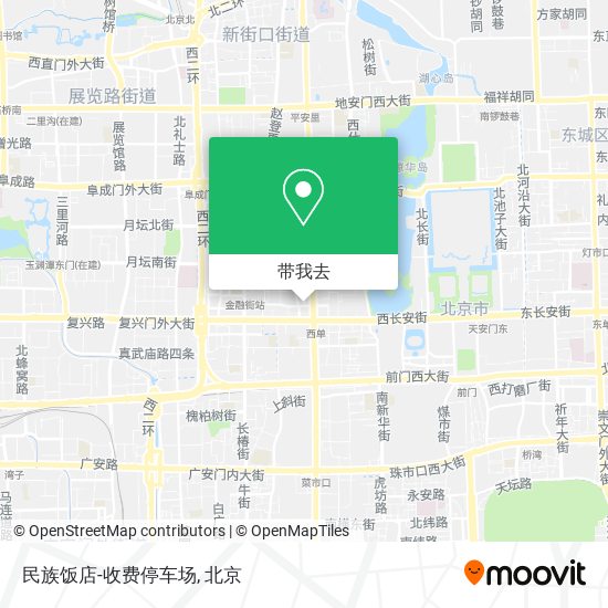 民族饭店-收费停车场地图