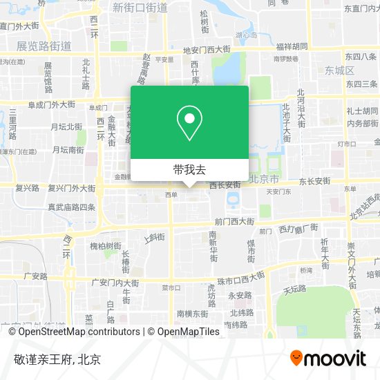 敬谨亲王府地图