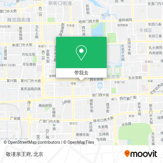 敬谨亲王府地图