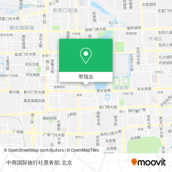 中商国际旅行社票务部地图