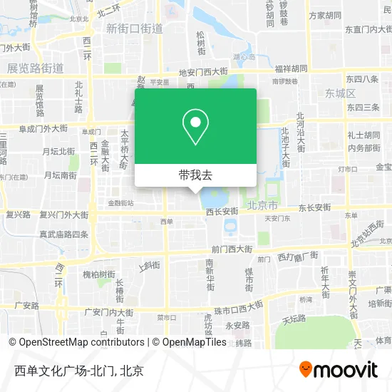 西单文化广场-北门地图