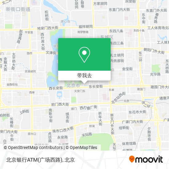 北京银行ATM(广场西路)地图