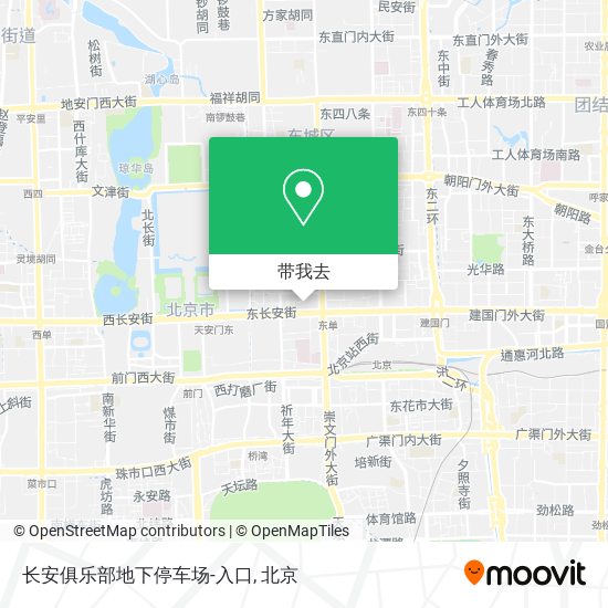 长安俱乐部地下停车场-入口地图