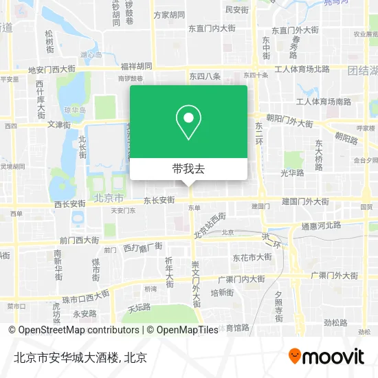 北京市安华城大酒楼地图