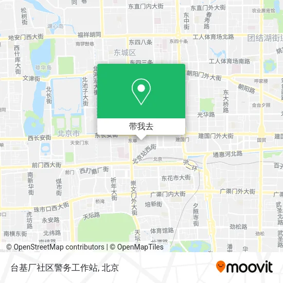 台基厂社区警务工作站地图