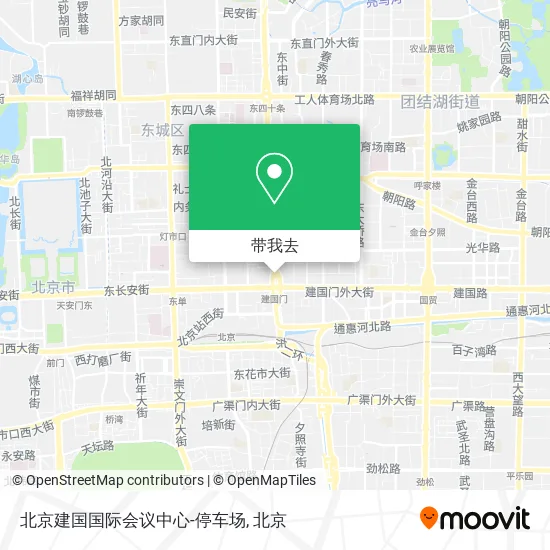 北京建国国际会议中心-停车场地图