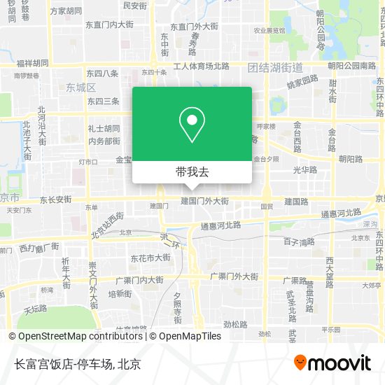 长富宫饭店-停车场地图