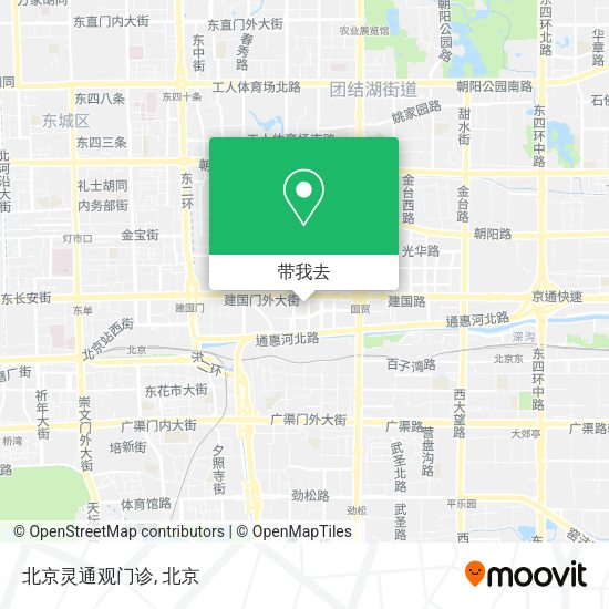 北京灵通观门诊地图