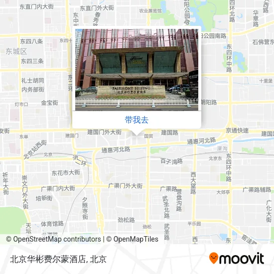 北京华彬费尔蒙酒店地图