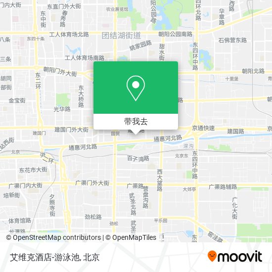 艾维克酒店-游泳池地图