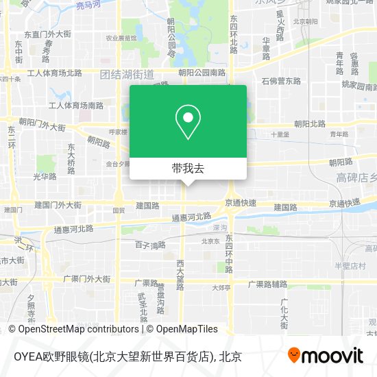 OYEA欧野眼镜(北京大望新世界百货店)地图