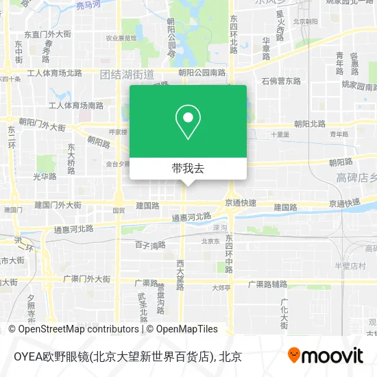 OYEA欧野眼镜(北京大望新世界百货店)地图