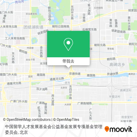 中国留学人才发展基金会公益基金发展专项基金管理委员会地图