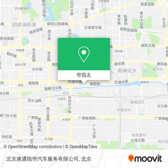北京惠通陆华汽车服务有限公司地图