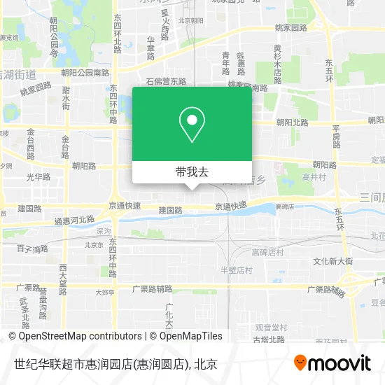 世纪华联超市惠润园店(惠润圆店)地图