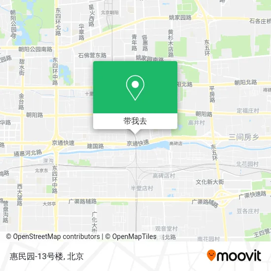 惠民园-13号楼地图