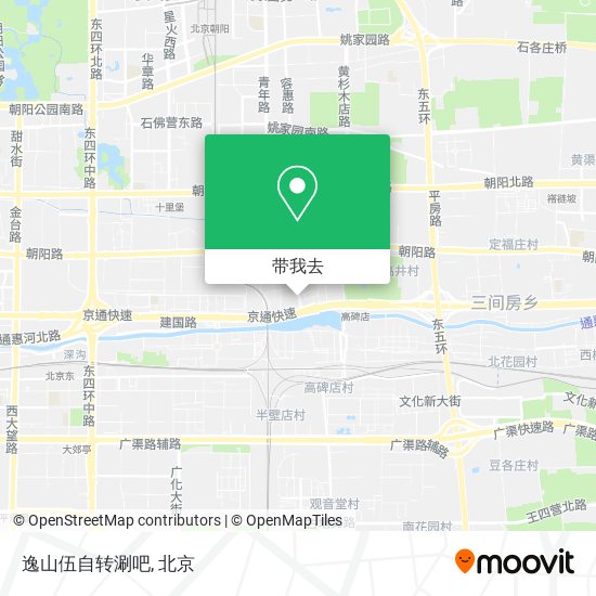 逸山伍自转涮吧地图