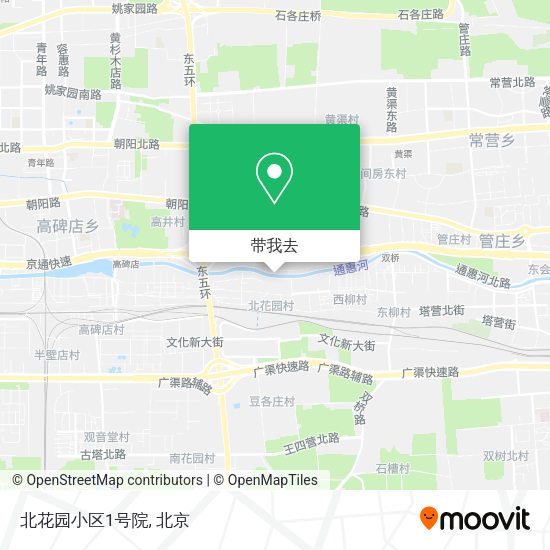 北花园小区1号院地图