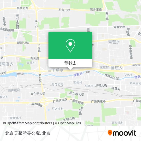 北京天馨雅苑公寓地图