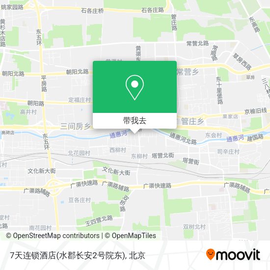 7天连锁酒店(水郡长安2号院东)地图