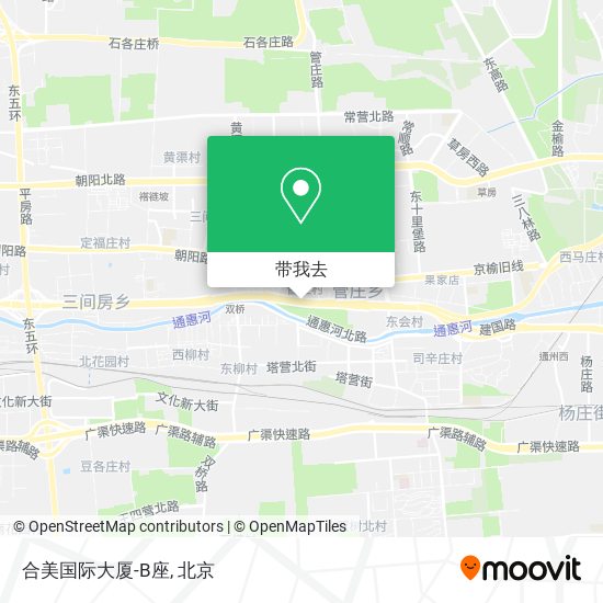 合美国际大厦-B座地图