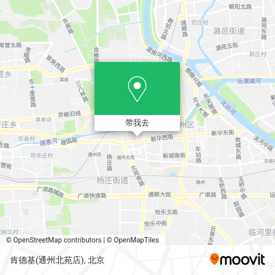 肯德基(通州北苑店)地图