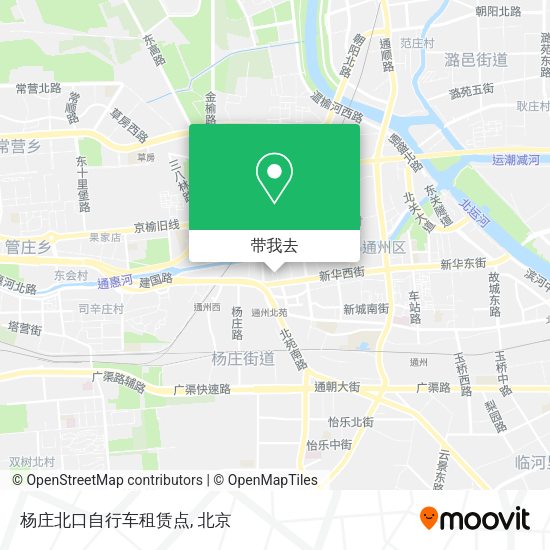 杨庄北口自行车租赁点地图