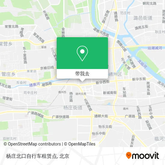杨庄北口自行车租赁点地图