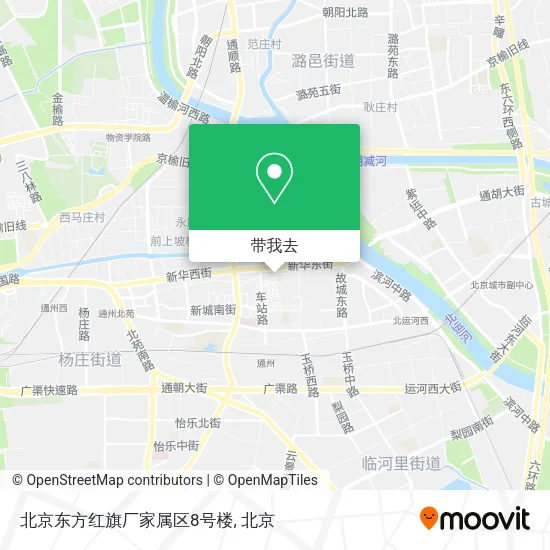 北京东方红旗厂家属区8号楼地图