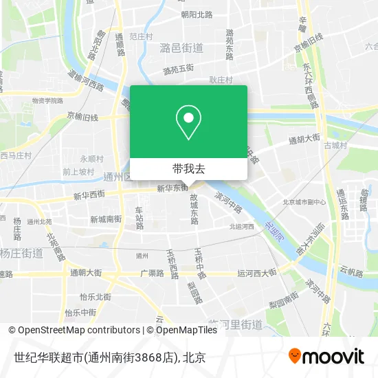 世纪华联超市(通州南街3868店)地图