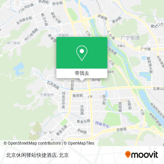北京休闲驿站快捷酒店地图