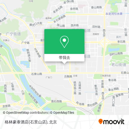 格林豪泰酒店(石景山店)地图