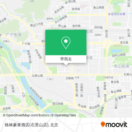 格林豪泰酒店(石景山店)地图